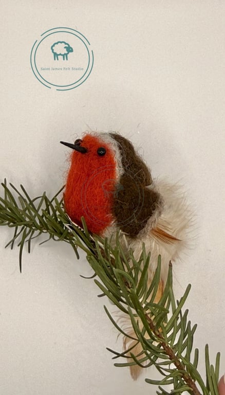 Needle Felt Bird - Peg Decoration