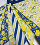 Handmade Fabric Bunting 10 flags: Lemons Home Decor - Image 6