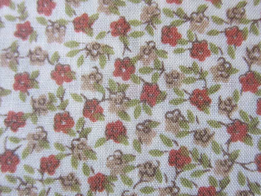 2 Metres of Unused Vintage Small Floral Ditsy Print Fabric. Probably by Liberty 