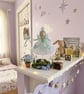 Beautiful handmade flower fairy, children's room decor, gift young girl, - Image 5