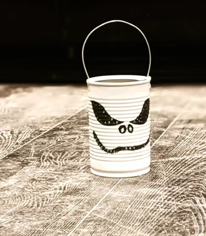 Halloween Tin Can Lantern
