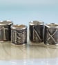 Silver Rune Bead Personalised Viking Charm For Necklace or Bracelet - Image 10