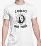 A Witches Best Friend Unisex T Shirt Novelty Halloween Witches Familiar Cat Top - Image 2