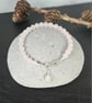 Pale Pink Rose Quartz and Sterling Silver Bracelet - Image 3