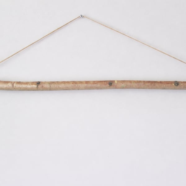 Hazel Branch Wall Hanger – 90cm Rustic Dowel for Macrame & Weaving