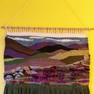 Heather and Hills woven wall hanging