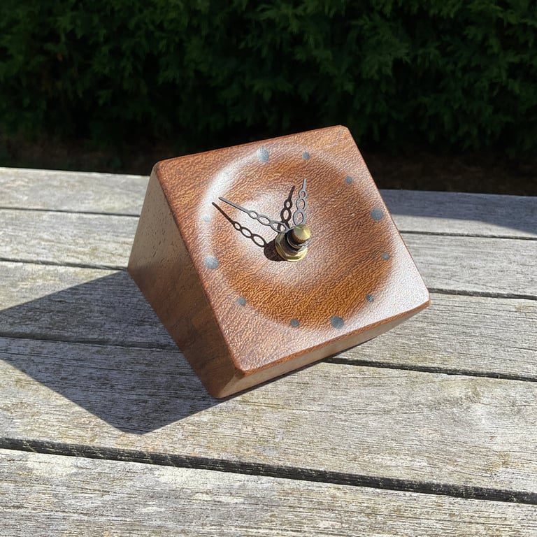 Wooden Desk Top Clock