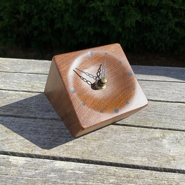 Wooden Desk Top Clock