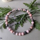 Motivation Boosting Pink Zebra Jasper Bracelet 