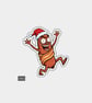 Unique Funny Christmas Sticker Xmas Decal For Adults - Pig In Blanket