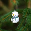 Snowman, Green Scarf (2 snowballs) - Decorations 