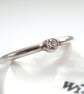 Silver Faceted Gemstone Ring