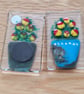 Pot of Flowers Fridge Magnet - Red and Yellow - Image 2