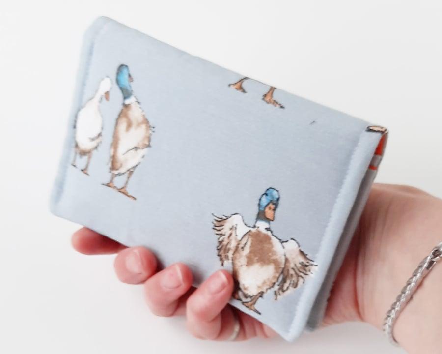 Duck Wallet, Women's Bi-Fold Wallet, Gift for Duck Lovers - Free P&P
