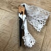 Newly Wed Engagement or Wedding Gift Peg Art