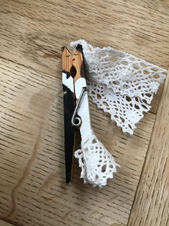 Newly Wed Engagement or Wedding Gift Peg Art