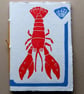 Handprinted Lobster notebook - Image 6