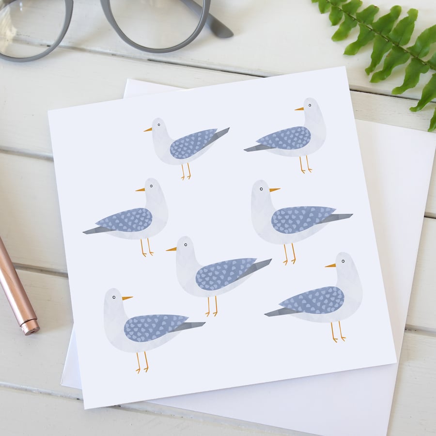 Gulls Greetings Card 