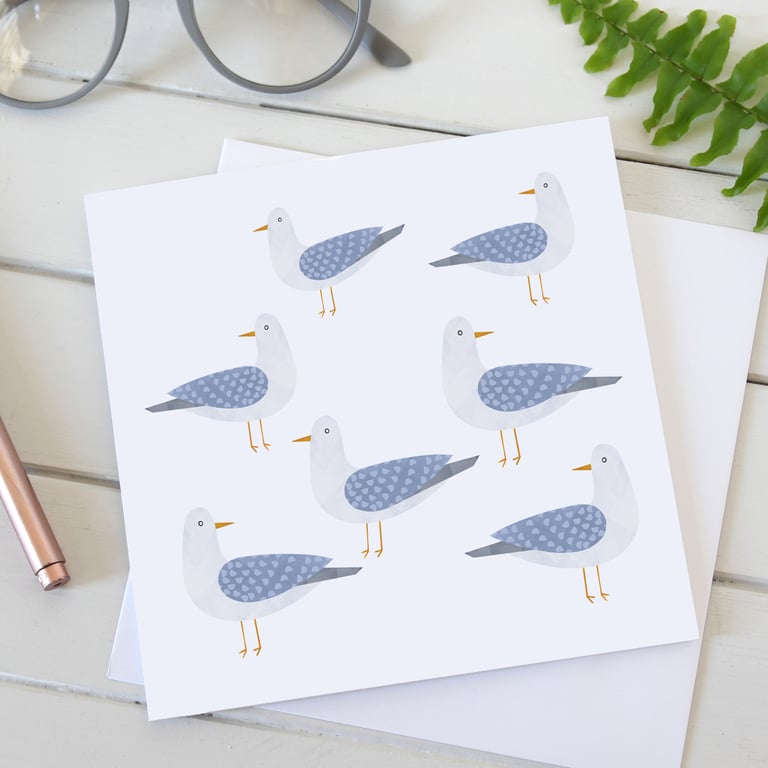 Gulls Greetings Card 