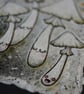 destroying angel mushrooms - original A6 illustration and collage  - Image 6
