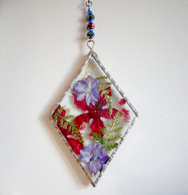 Stained Glass Flowers by Eiderglass on Folksy