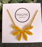 Ceramic petal necklace - honey yellow - Image 3