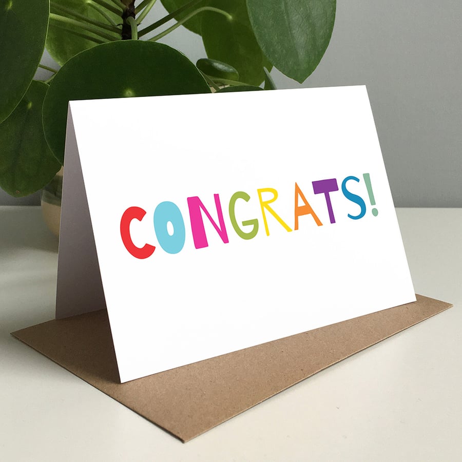 Congrats - Congratulations Greeting Card