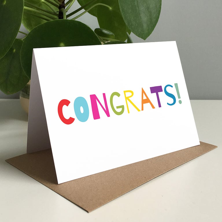 Congrats - Congratulations Greeting Card