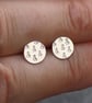 Studs - Handmade sterling silver ampersand stud earrings, unisex earring studs - Image 4
