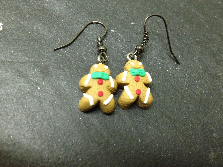 Gingerbread Men Earrings