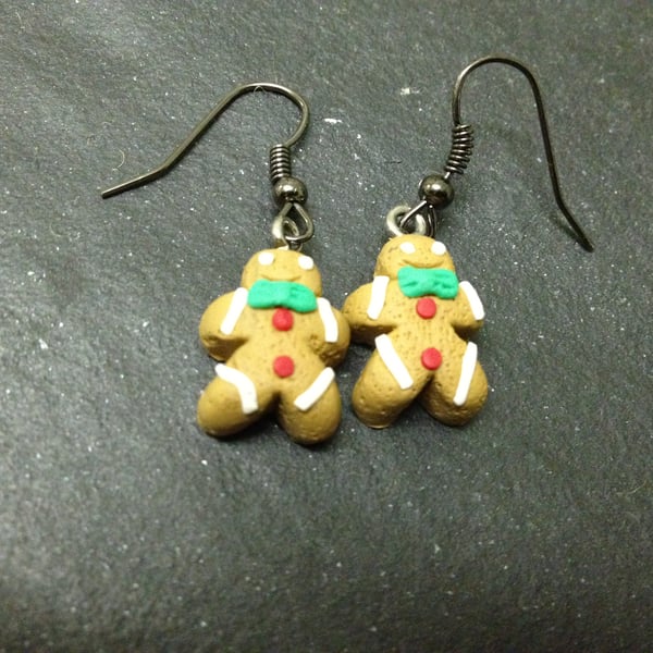 Gingerbread Men Earrings