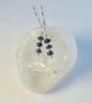 Real Sapphire, Moonstone & Sterling Silver Earrings, September Birthstone Gift - Image 6
