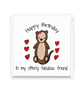 Cute Otter Birthday Card, Otterly Fabulous Friend Pun Card