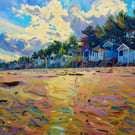A4 Print North Norfolk Wells-Next-The-Sea Beach Huts