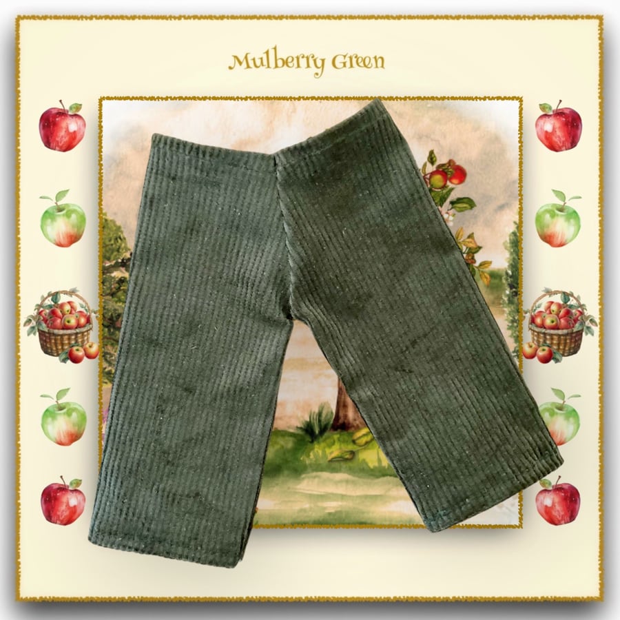Olive Green Corduroy Trousers