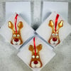 Fused glass reindeer  Christmas decoration