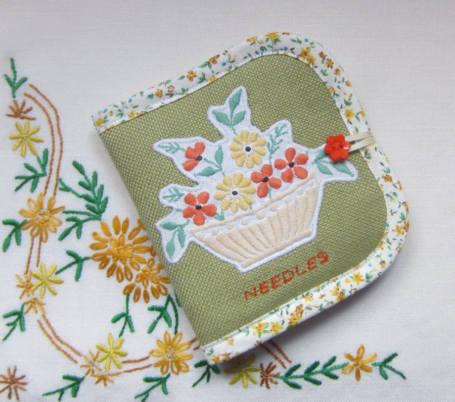Vintage Embroidery Needle Case