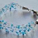 Shades of blue bracelet