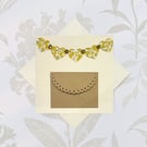 Birthday card bunting gift card