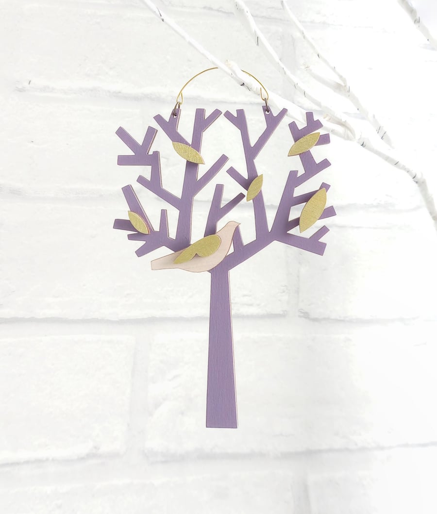 Hanging Decoration, Bird & Tree Decoration, Mother,s Day Gift, Winter Decor