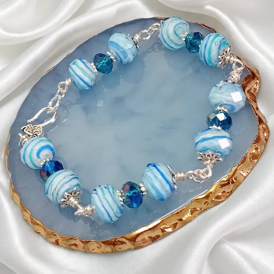 Picasso Glass Beaded Bracelet
