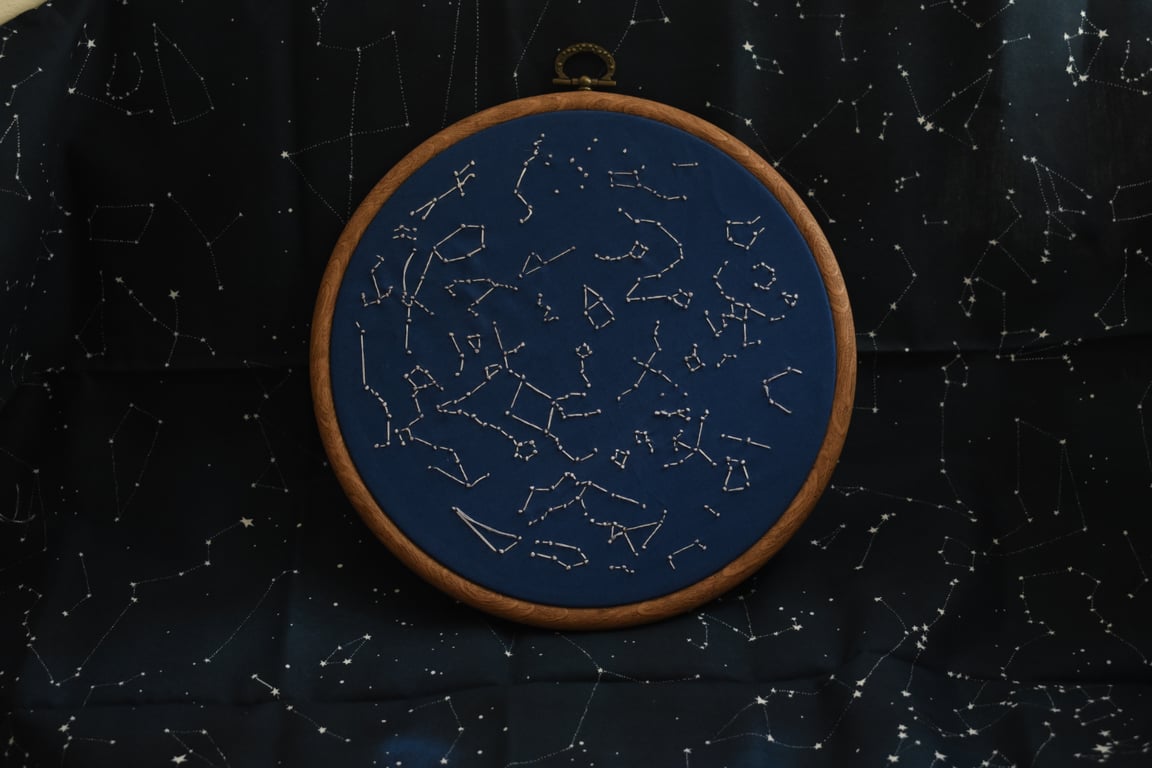 Constellations Embroidery Hoop