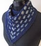 Knitted Kerchief Cowl, Scarf, Neckwarmer, Neckerchief, Bandana, Merino Wool - Image 3