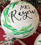 Personalised Ceramic Christmas Bauble, Christmas Tree Decoration  - Image 2