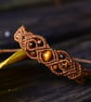 Micro macrame adjustable bracelet with Tiger eye  - Image 2