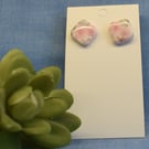 Floral Square Stud Earrings