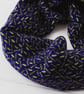 Scatter knitted cowl - nightfall and lime - Image 3