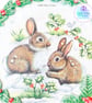 Rabbit mixed media hanging decoration. Rabbit ornament. Rabbit decoration. - Image 7