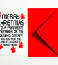 Funny Christmas Card From The Cat, Pet Christmas Card - Image 4