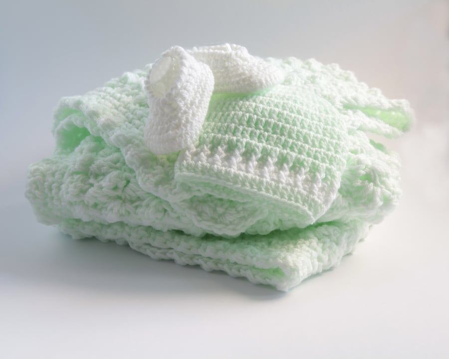 New Baby Boy Crochet Gift Set